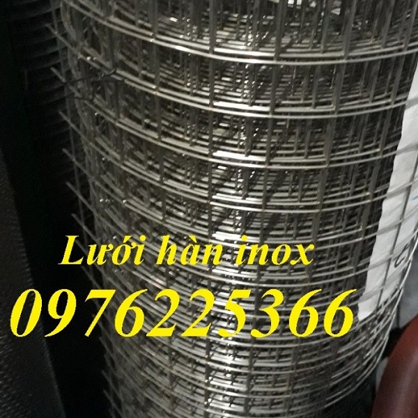 Lưới hàn inox 304 ô 1cm, 1,5cm, 2,5cm, 3cm, 5cm