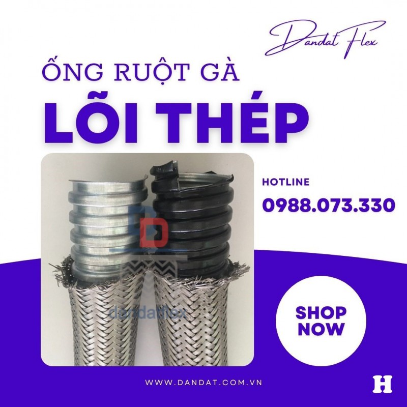 Ống Ruột Gà Inox/ Ống Ruột Gà Lõi Thép Bọc Nhựa Bọc Lưới/ Ống Ruột Gà Bọc Nhựa PVC - Chống Cháy