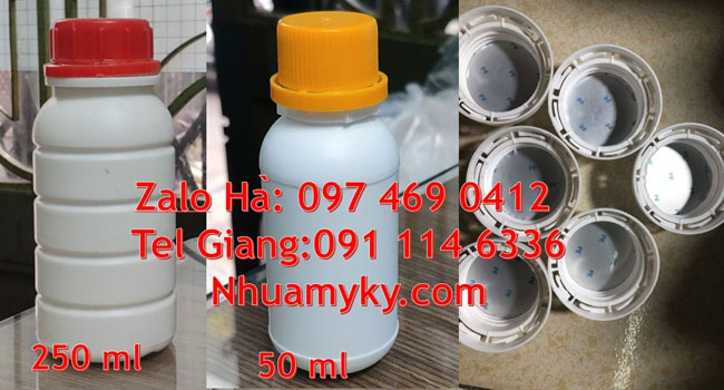 Chai 100ml màu trong có nắp thoát khí,Chai nhựa 100ml đựng mật ong, chai nhựa đựng hóa chất, Chai 50