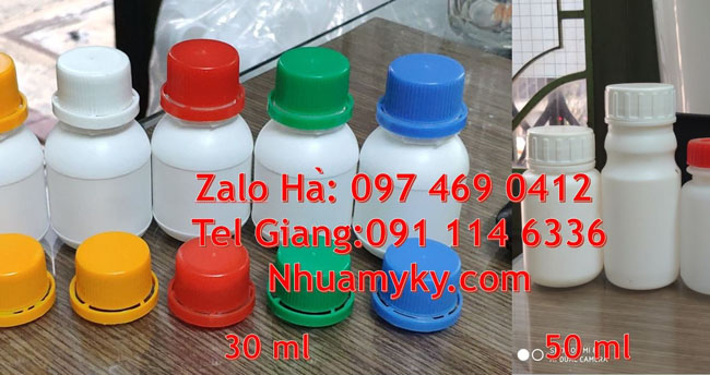 Chai 100ml màu trong có nắp thoát khí,Chai nhựa 100ml đựng mật ong, chai nhựa đựng hóa chất, Chai 50