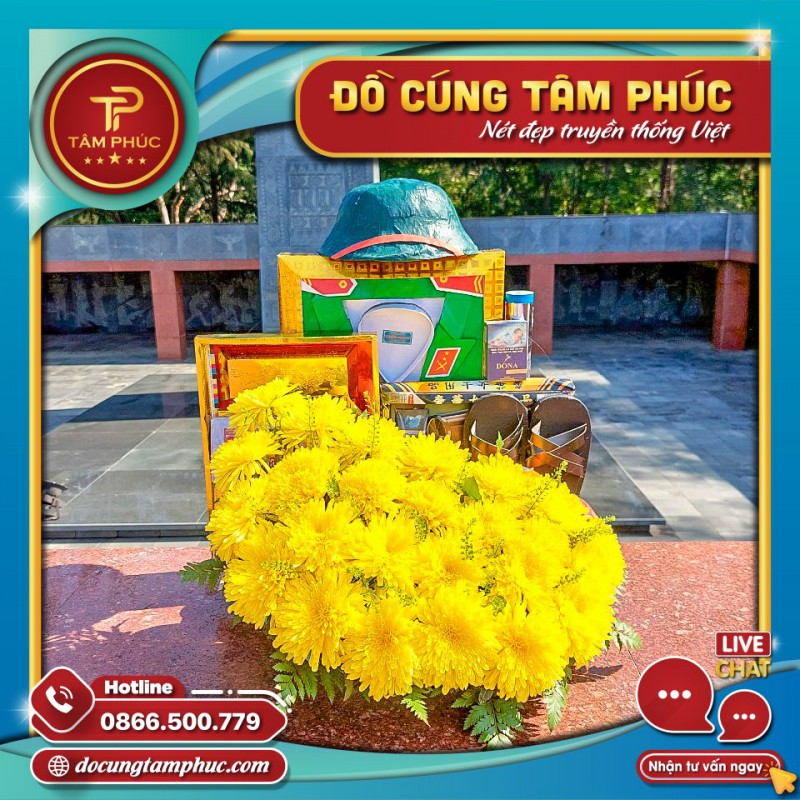 Mâm cúng Cô Sáu và các Chiến Sĩ Côn Đảo.