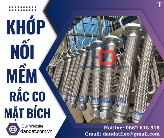 Khớp nối mềm inox 316, khớp nối mềm inox công nghiệp, khớp nối mềm nối ren