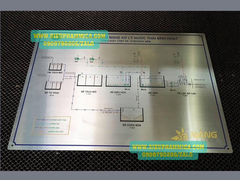 Sơ đồ thoát hiểm bằng inox - làm biển sơ đồ thoát hiểm 