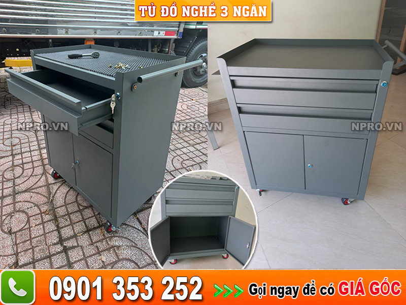 Tủ đồ nghề 2 ngăn cánh 