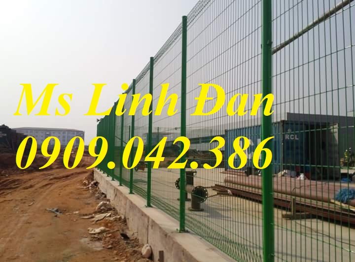 Lưới Thép Hàng Rào Mạ Kẽm Sơn Tĩnh Điện Màu Xanh Phi 4 ,Phi 5 