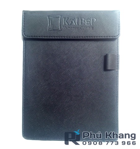 Kẹp tính tiền bằng da, bìa kẹp hóa đơn 