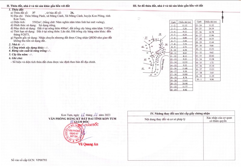 Bán đất MĂNG ĐEN  tỉnh KONTUM vị trí đẹp LỢI NHUẬN THU VỀ CAO