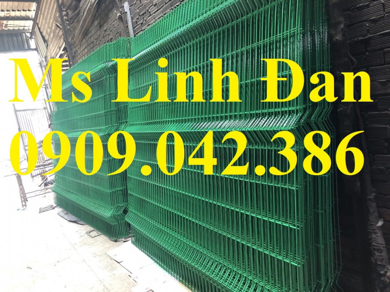 Lưới thép hàng rào sơn tĩnh điện phi 5 ô 75x200, hàng rào mạ kẽm nhúng nóng D5 75x200