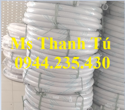 Ống gân nhựa cổ trâu màu trắng d60 luôn có sẵn ở kho