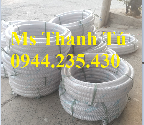 Ống gân nhựa cổ trâu màu trắng d60 luôn có sẵn ở kho
