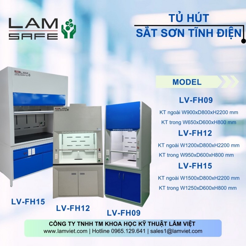 Tủ hút sắt sơn tĩnh điện - Lâm Việt SCI