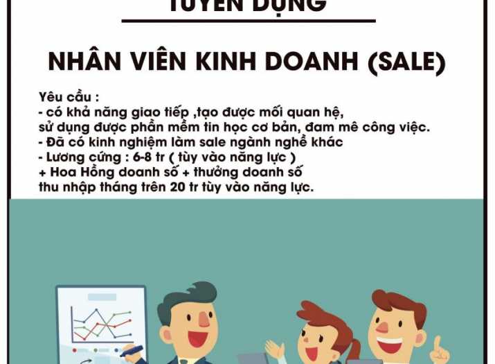 TUYỂN NHÂN VIÊN KINH DOANH BĐS VÀ SALE NỘI THẤT