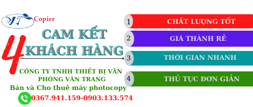 Cho thuê máy photocopy không cọc tại Quận 4