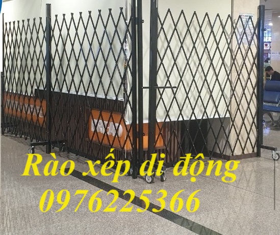 Hàng rào xếp gọn , hàng rào di xếp di động 