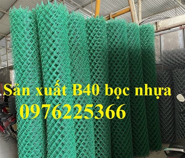 Lưới thép b40 bọc nhựa khổ 1m, 1.2m, 1.5m, 1.8m, 2m, 2.4m 