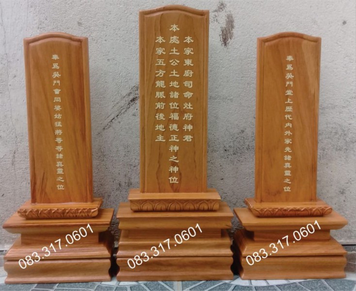 Bài vị gỗ tốt, bài vị mẫu đẹp, bài vị gia tiên, bài vị cửu huyền
