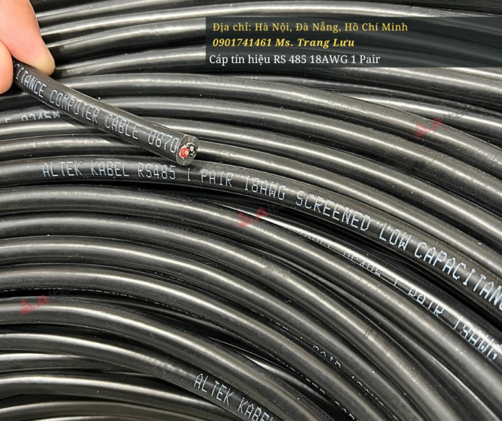 Cáp tín hiệu RS485 18AWG 1 pair Altek Kabel