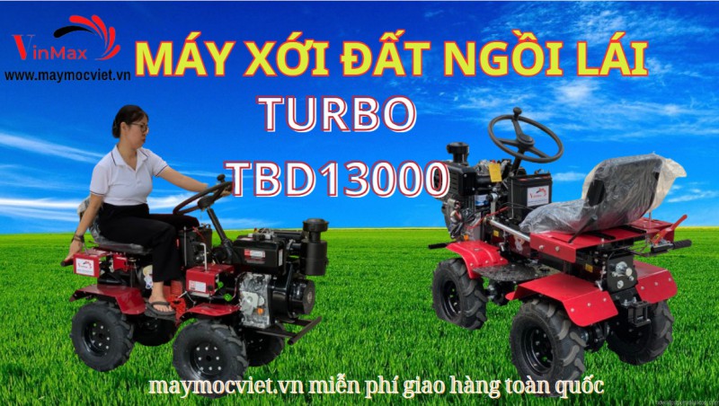 Máy xới đất ngồi lái Turbo TBD1300