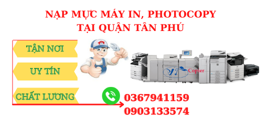 Sửa chữa máy in tận nơi tại Quận Tân Phú