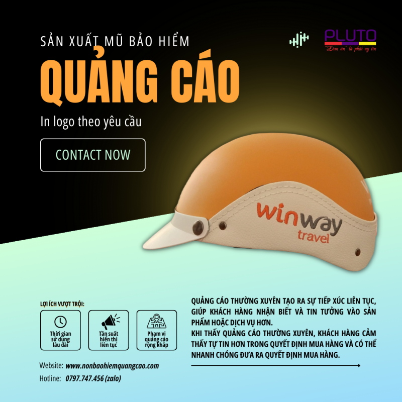 Quảng cáo bằng mũ bảo hiểm: Chiến lược truyền thông hiệu quả cho doanh nghiệp vừa và nhỏ