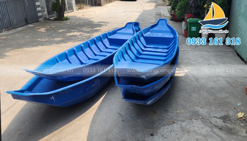 Thuyền tam bản, thuyền ba lá, thuyền composite 3.6m, 4m, 5m, 5.5m, 6.1m 