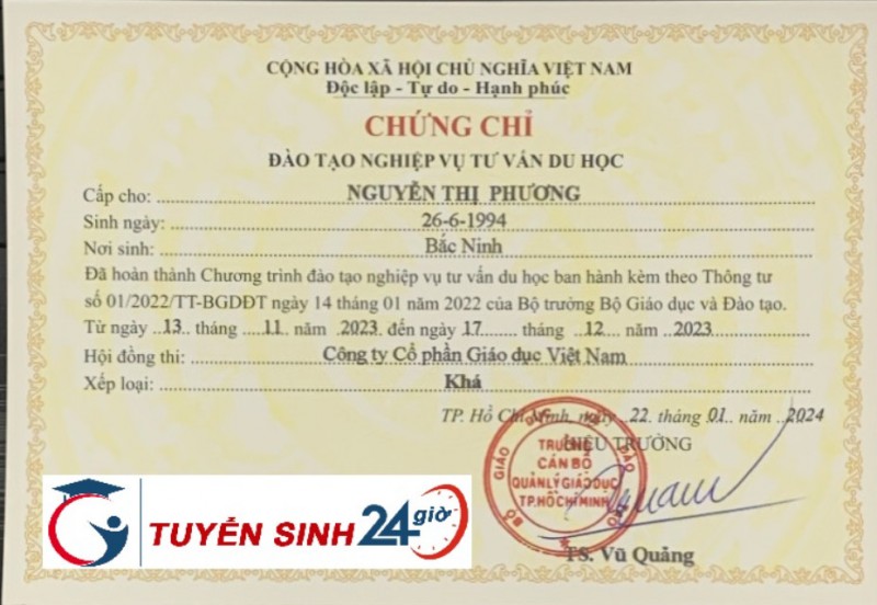 Tham gia khóa học mở lớp nghiệp vụ tư vấn du học uy tín