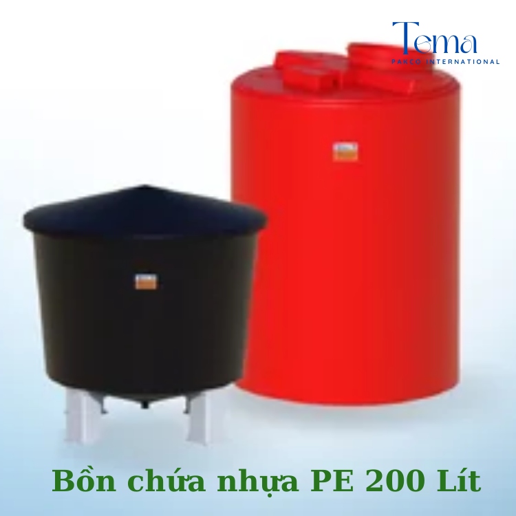 Bồn nhựa 200L, bồn TEMA, bồn PAKCO