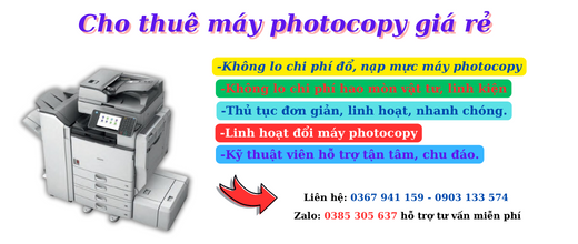 Cho Thuê Máy Photocopy Gía Rẻ Tại Quận Tân Phú