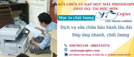 Sửa chữa tận nơi máy photo quận Tân Phú