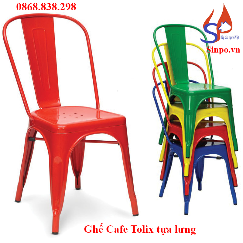 Ghế Tolix tựa lưng bằng sắt