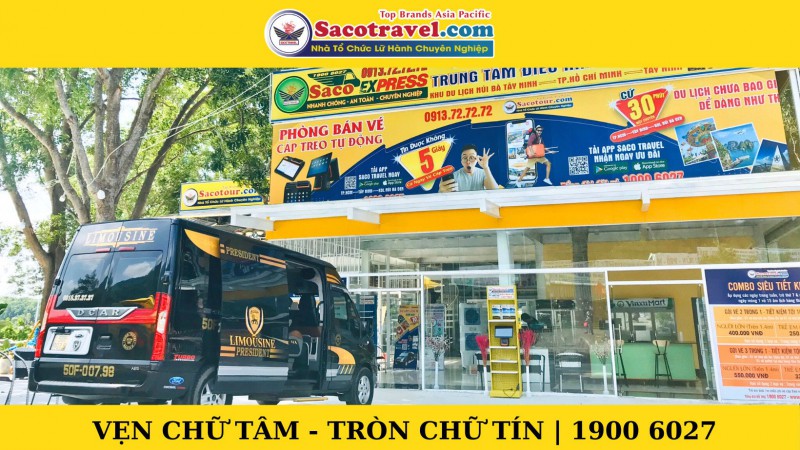 Xe Đi Tây Ninh hằng ngày - Đến thẳng KDL Núi Bà Đen cùng Saco Limousine