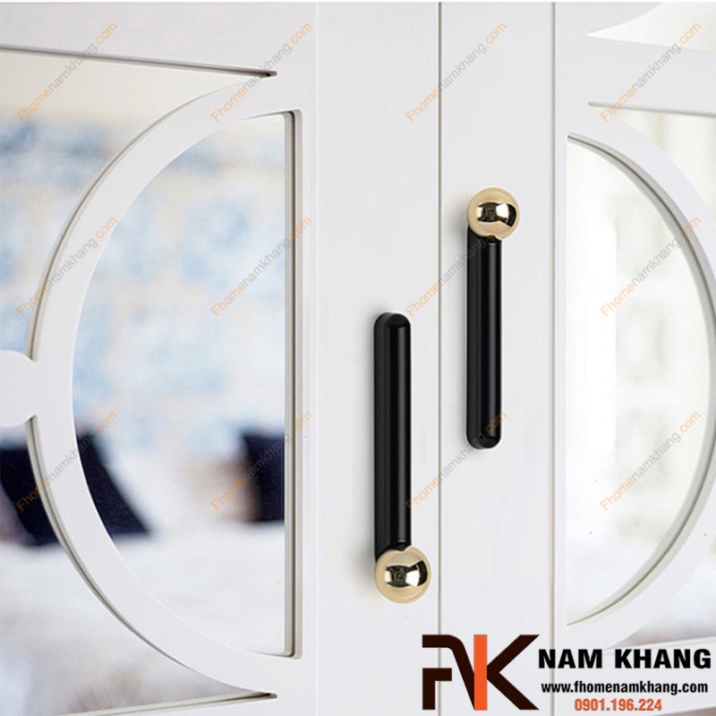 Tay nắm tủ phối bi tròn NK393 | F-Home NamKhang