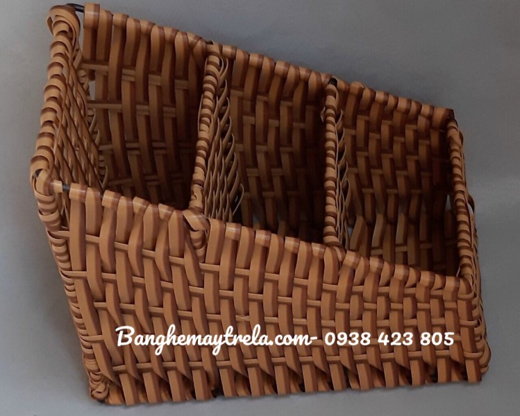 Khay nhựa giả mây- Khay đựng đồ mây nhựa