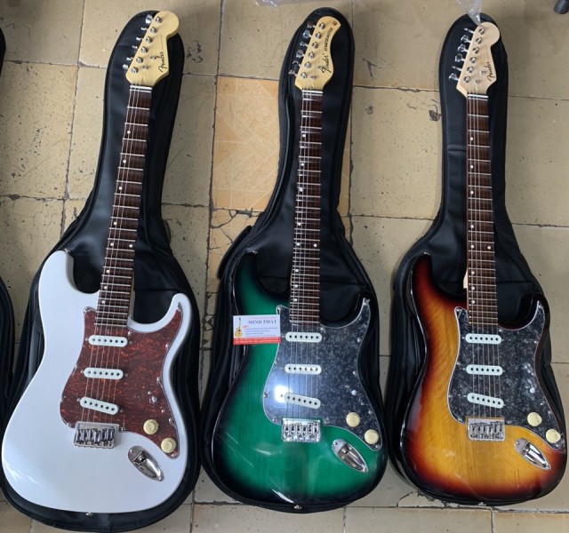 Bán đàn guitar điện phím lõm Fender, guitar phím lõm Tesico