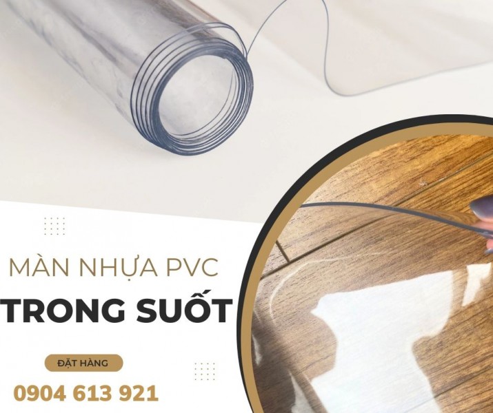 Màng nhựa PVC trong suốt dẻo làm túi xách, rèm ngăn lạnh Hà Nội, HCM