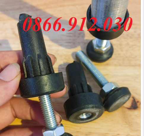  Chân đế nhựa tăng chỉnh cho ống phi 27, 28mm ren 10