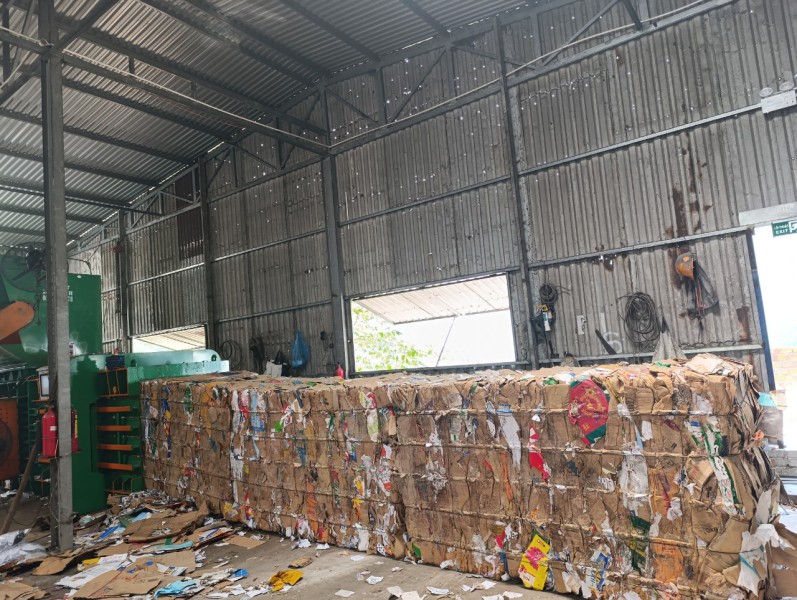 Máy ép phế liệu ngang, Máy Ép Nhựa Phế Liệu Lon Nhôm, 