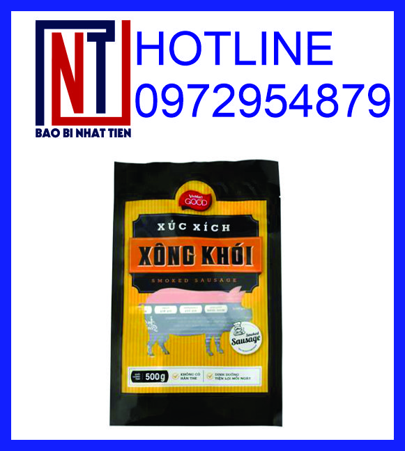 Bao bì đựng xúc xích 250g, 300g, 500g