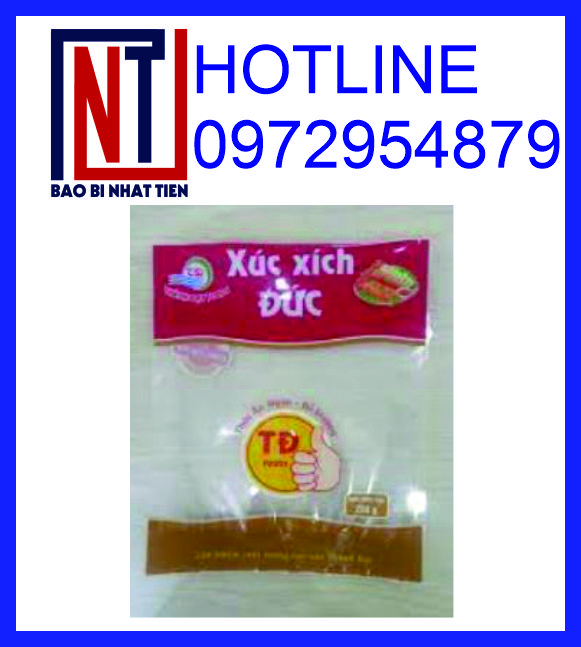 Bao bì đựng xúc xích 250g, 300g, 500g