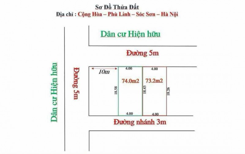 ĐẤT CỘNG HOĂ PHÙ LINH DT 74 M GIÁ CHỈ HƠN TỶ NHẸ DG TRƯỚC RỘNG 5 M