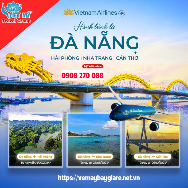 Khám Phá Ba Tuyến Bay Mới Từ Đà Nẵng Cùng Hãng Vietnam Airlines 