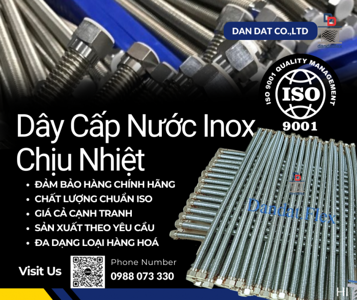 Dây Cấp Nước Inox Chịu Nhiệt – Chất Lượng Vượt Trội, An Toàn Tuyệt Đối