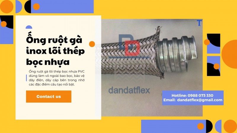 Ống ruột gà lõi thép, ống luồn dây điện, ống mềm inox chịu nhiệt, ống ruột gà inox 304