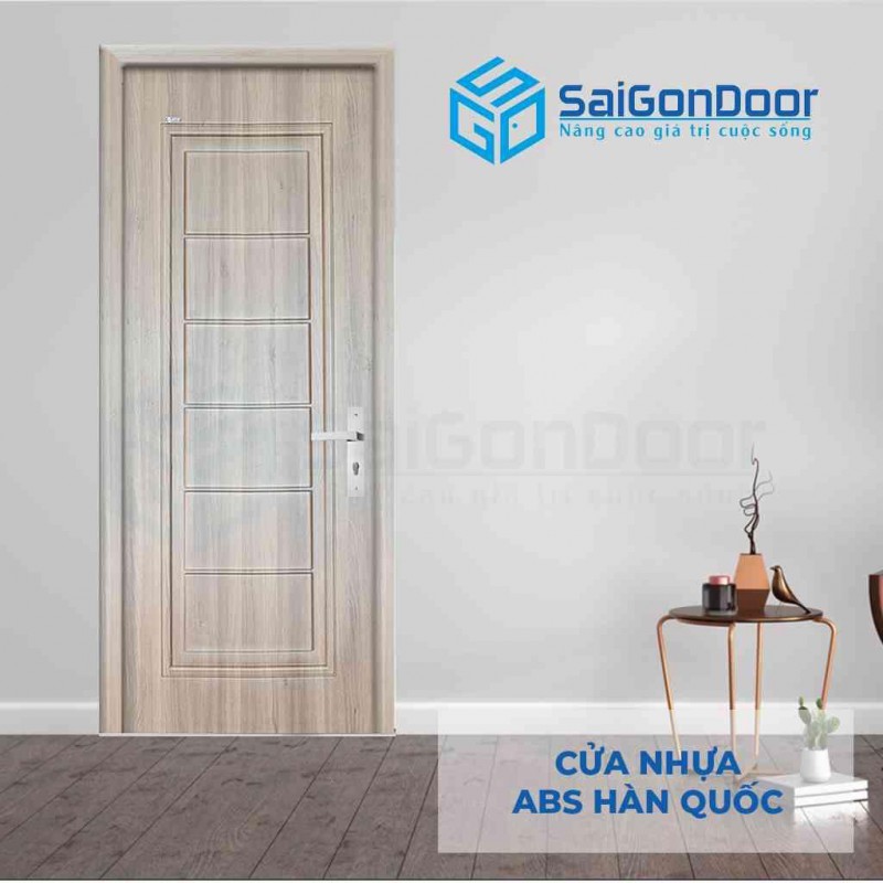 Cửa nhựa ABS Hàn Quốc dùng cho phòng ngủ, phòng làm việc