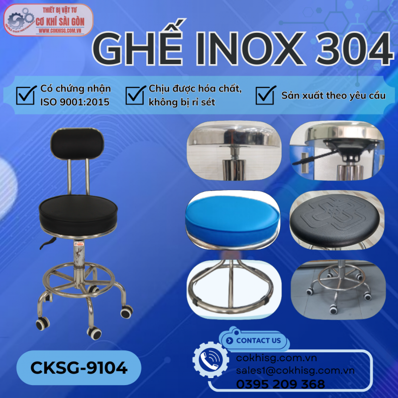 Ghế inox 304