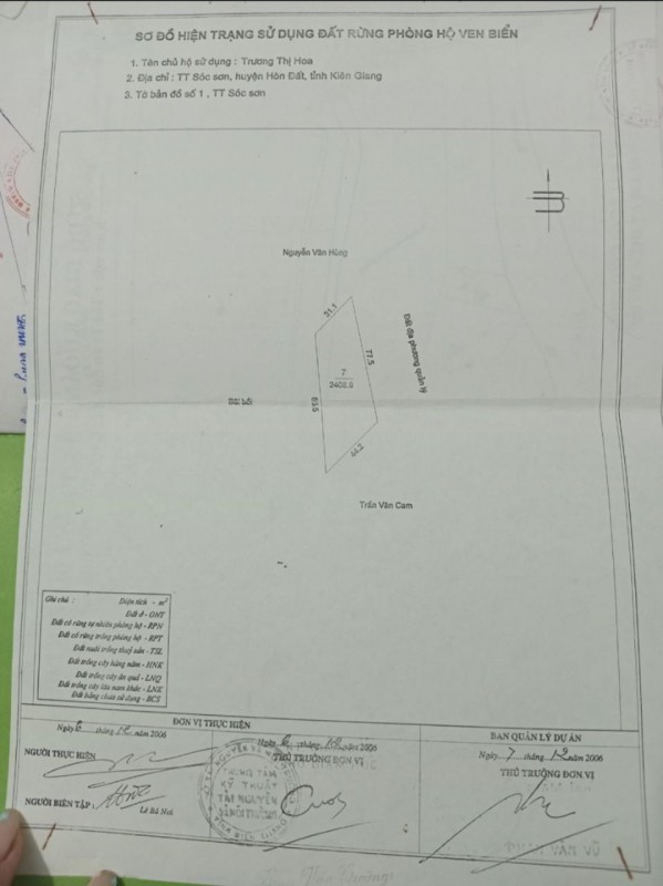 Chính Chủ Cần Bán Nhanh đất đẹp tại KP Thành Công, Sóc Sơn, Hòn Đất, Kiên Giang