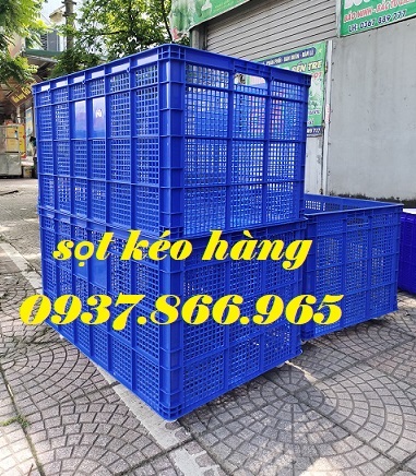 Đại lý phân phối sóng kẻ, sọt có 5 bánh xe to