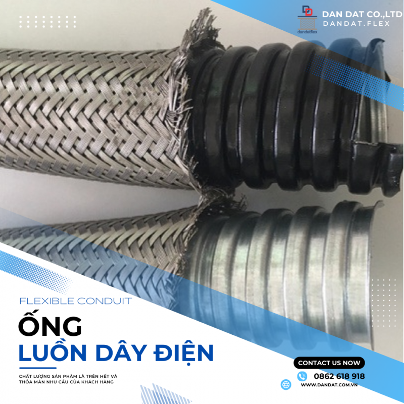 Ống Luồn Dây Điện Và Phụ kiện | Ống Luồn Dây Điện Bọc Nhựa Bọc Lưới Inox