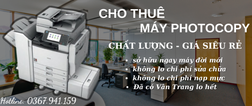 Cho thuê máy photocopy giá rẻ tại Quận 9