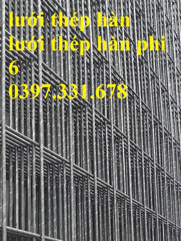 Lưới thép đen đổ sàn phi 4, phi 5, phi 6 hàng mới 100%